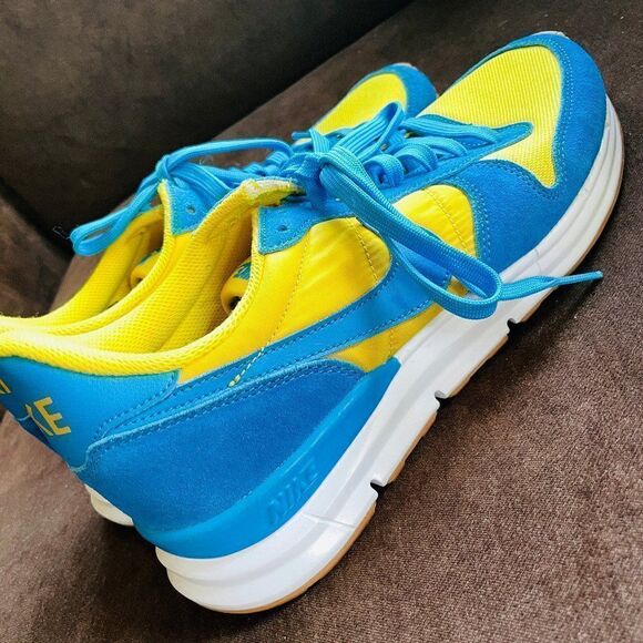 NEW NIKE id Internationalist Custom Colorway Sz 9 BLue Yellow Sample Promo - Picture 7 of 12